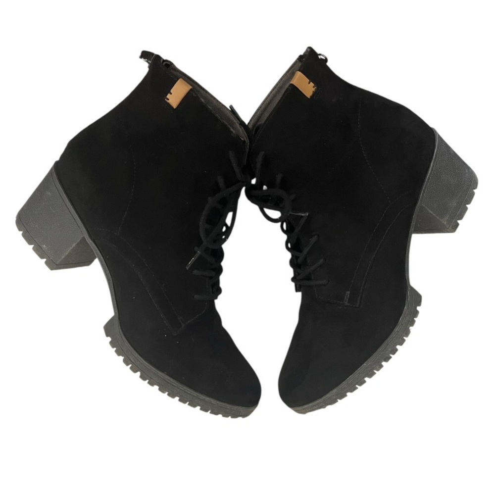 Dr. Scholl's | Women's Laurence Lace‎ Up Booties Black 8.5 - Picture 9 of 14
